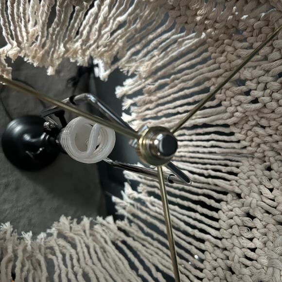 Macrame Spider Fit Lampshade For Floor or Table Lamp Handmade - Picture 7 of 9